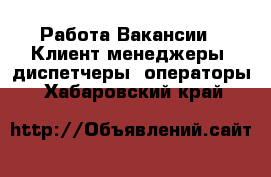 Работа Вакансии - Клиент-менеджеры, диспетчеры, операторы. Хабаровский край